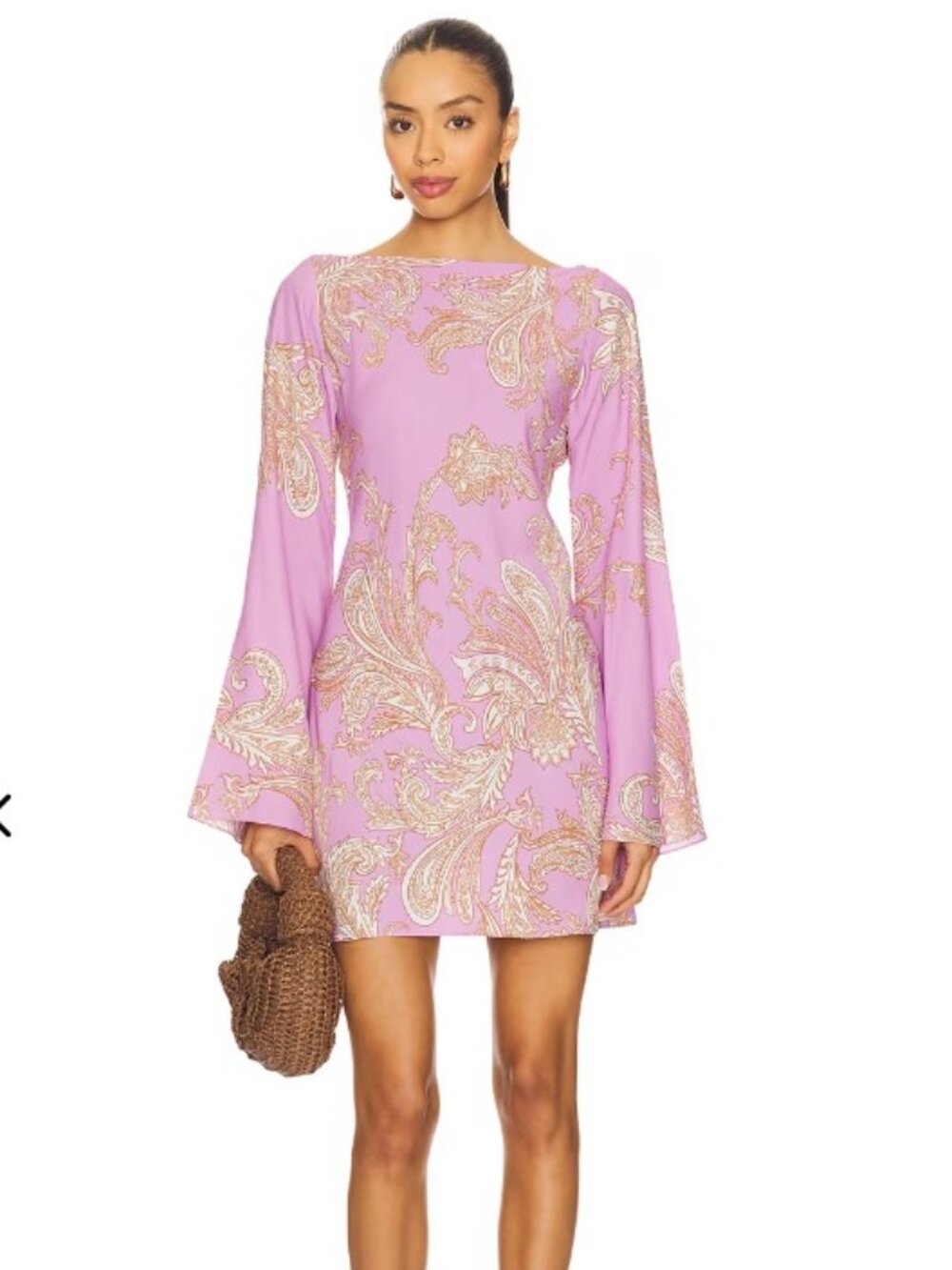 Hemant and Nandita Short Dress in Lila